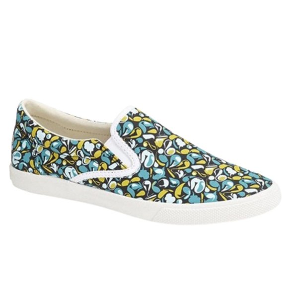 Bucketfeet Floral "Earth" Canvas Slip-Ons Travel-Ready - 8 - Picture 1 of 10